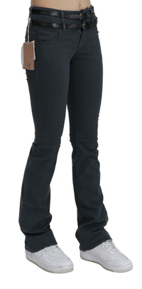 Thumbnail for Chic Mid Waist Slim Flared Denim