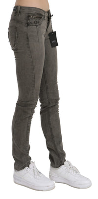 Thumbnail for Chic Gray Slim Fit Cotton Jeans