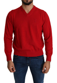 Thumbnail for Iconic Embroidered Red Wool Sweater