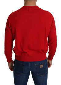 Thumbnail for Iconic Embroidered Red Wool Sweater