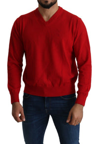 Thumbnail for Iconic Embroidered Red Wool Sweater