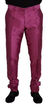 Thumbnail for Elegant Slim Fit Formal Dress Pants in Pink