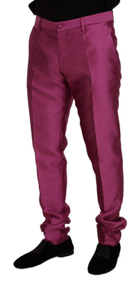 Thumbnail for Elegant Slim Fit Formal Dress Pants in Pink