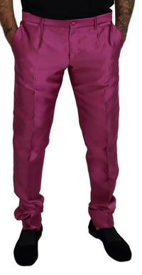 Thumbnail for Elegant Slim Fit Formal Dress Pants in Pink