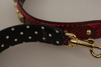 Thumbnail for Red Python Leather Shoulder Bag Strap