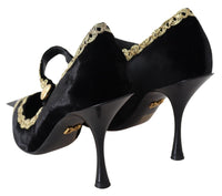Thumbnail for Elegant Velvet Patent Embroidered Pumps