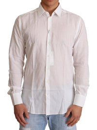 Thumbnail for Elegant White Slim Fit Martini Dress Shirt