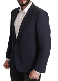 Thumbnail for Elegant Linen Single Breasted Blazer