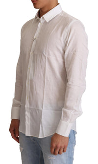 Thumbnail for Elegant White Slim Fit Martini Dress Shirt