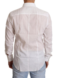 Thumbnail for Elegant White Slim Fit Martini Dress Shirt