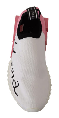 Thumbnail for Elegant Sorrento Slip-On Sneakers in White & Pink