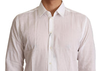 Thumbnail for Elegant White Slim Fit Martini Dress Shirt