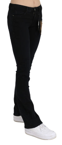 Thumbnail for Chic Black Slim Fit Low Waist Denim