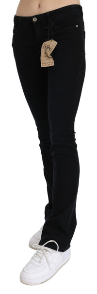 Thumbnail for Chic Black Slim Fit Low Waist Denim