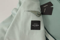 Thumbnail for Elegant Mint Green Silk-Cashmere Blazer