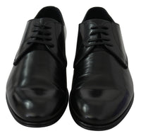 Thumbnail for Elegant Black Leather Derby Shoes