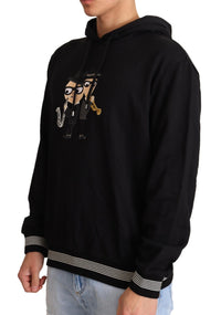 Thumbnail for Elegant Embroidered Black Cotton Sweater