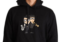 Thumbnail for Elegant Embroidered Black Cotton Sweater