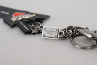 Thumbnail for Elegant Silver and Black Designer Keychain