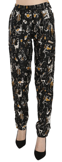 Thumbnail for Elegant High Waist Tapered Silk Pants