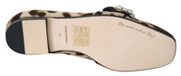 Thumbnail for Leopard Print Crystal Embellished Loafers