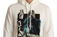 Thumbnail for Regal King Motif Hooded Pullover Sweater