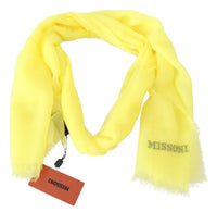 Thumbnail for Opulent Cashmere Unisex Scarf In Vibrant Yellow