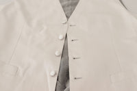 Thumbnail for Elegant Light Gray Silk Blend Suit Jacket Set