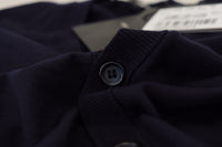 Thumbnail for Elegant Virgin Wool Cardigan Sweater in Blue