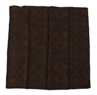 Thumbnail for Brown Patterned Wrap Square Handkerchief Scarf