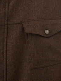 Thumbnail for Elegant Reversible Blue-Brown Wool Jacket