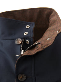 Thumbnail for Elegant Reversible Blue-Brown Wool Jacket