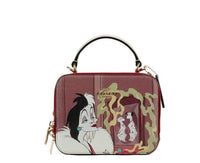 Thumbnail for Disney Cruella Motif Crossgrain Leather Box Crossbody Handbag
