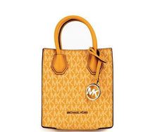 Thumbnail for Mercer XS Honeycomb Gold Signature PVC North South Shopper Crossbody Bag