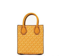 Thumbnail for Mercer XS Honeycomb Gold Signature PVC North South Shopper Crossbody Bag