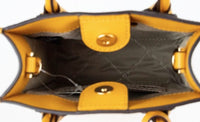 Thumbnail for Mercer XS Honeycomb Gold Signature PVC North South Shopper Crossbody Bag