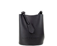 Thumbnail for Lorne Small Black Pebbled Leather Bucket Crossbody Handbag Purse