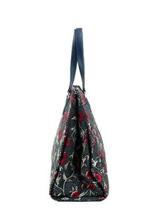 Thumbnail for Medium Nylon Retro Batik Print Shoulder Tote Handbag