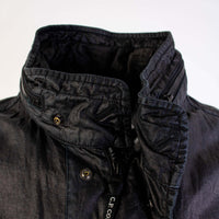 Thumbnail for Sleek Black Tech Fabric Overshirt Jacket