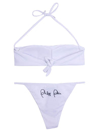 Thumbnail for Crystal Logo Bandeau Bikini