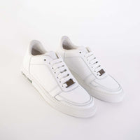 Thumbnail for Exquisite White Suede Sneakers