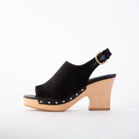 Thumbnail for Chic Susanne Black Wedge Sandals