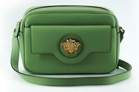 Thumbnail for Elegant Mint Green Leather Camera Case Bag