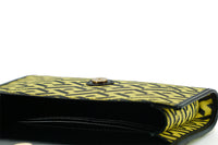 Thumbnail for Radiant Yellow Canvas-Leather Pouch Shoulder Bag