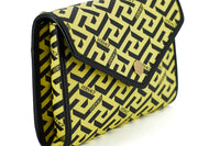 Thumbnail for Radiant Yellow Canvas-Leather Pouch Shoulder Bag