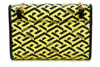 Thumbnail for Radiant Yellow Canvas-Leather Pouch Shoulder Bag