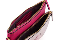 Thumbnail for Elegant Pink Leather Pouch Clutch