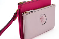 Thumbnail for Elegant Pink Leather Pouch Clutch