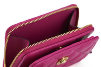 Thumbnail for Elegant Purple Quilted Leather Wallet