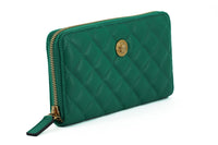 Thumbnail for Elegant Quilted Leather Zip Wallet